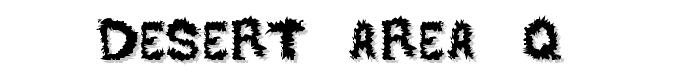 DESERT AREA-Q  font